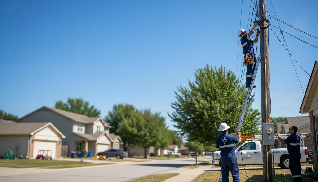 Residential electrician providing installation services in Pierce City, MO
